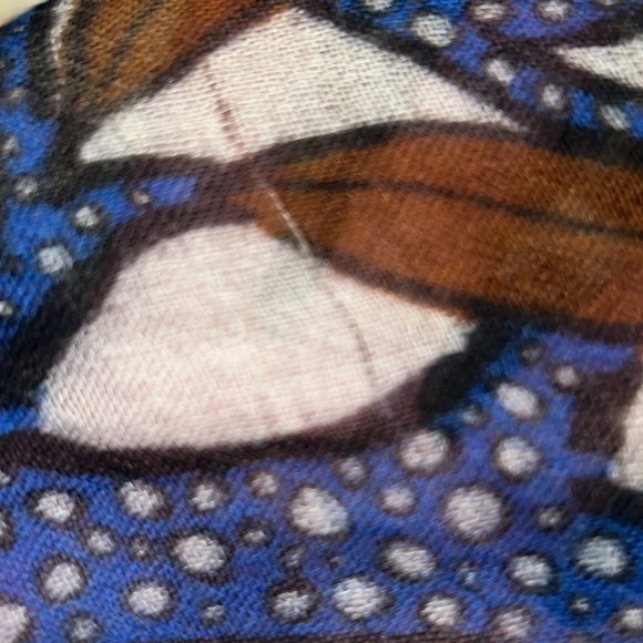 Louis Vuitton Silk Cashmere Cobalt Blue Sarong - Picture 12 of 14